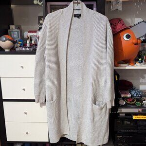 FEMME DE CARRIERE RIBBED LONG CARDIGAN US S